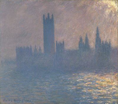 Houses of Parliament, Sunlight Effect by Claude Monet